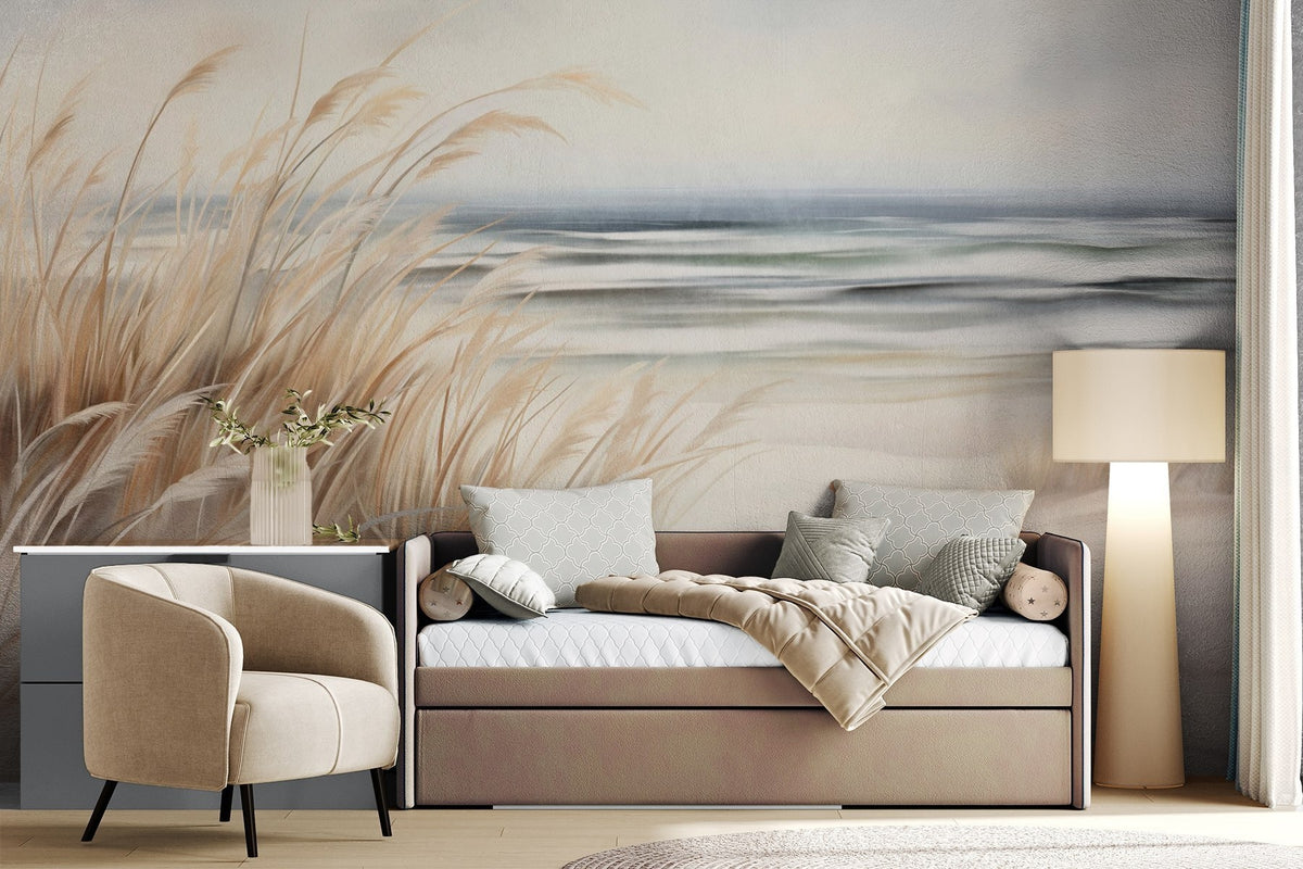 Papier peint Herbes du rivage