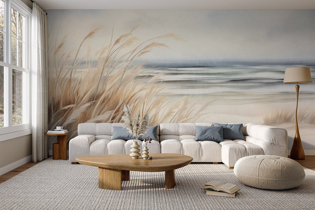 Papier peint Herbes du rivage