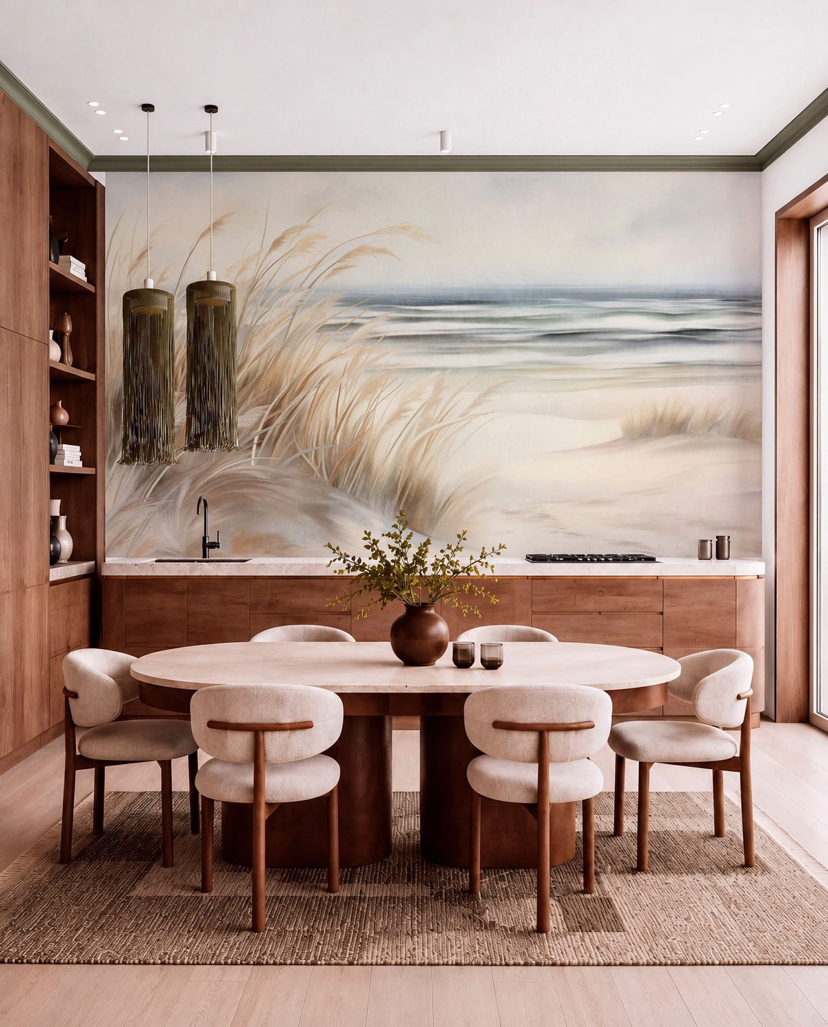 Papier peint Herbes du rivage