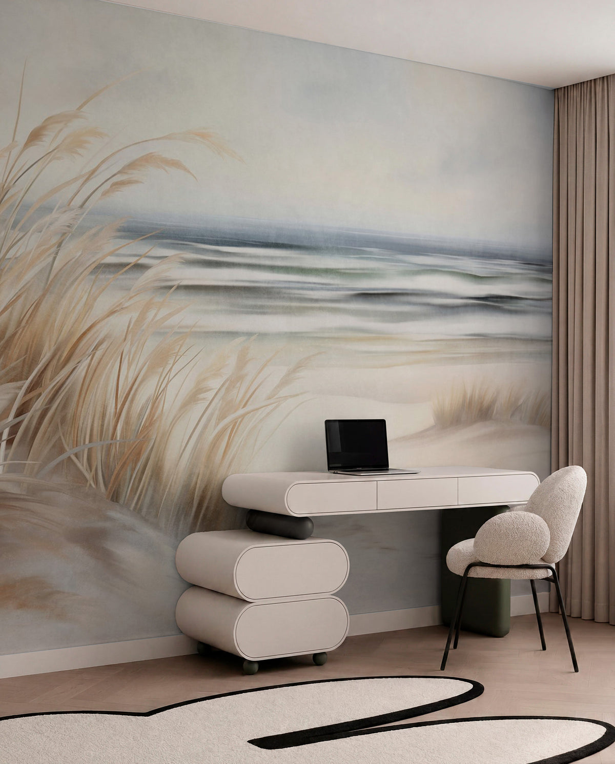 Papier peint Herbes du rivage