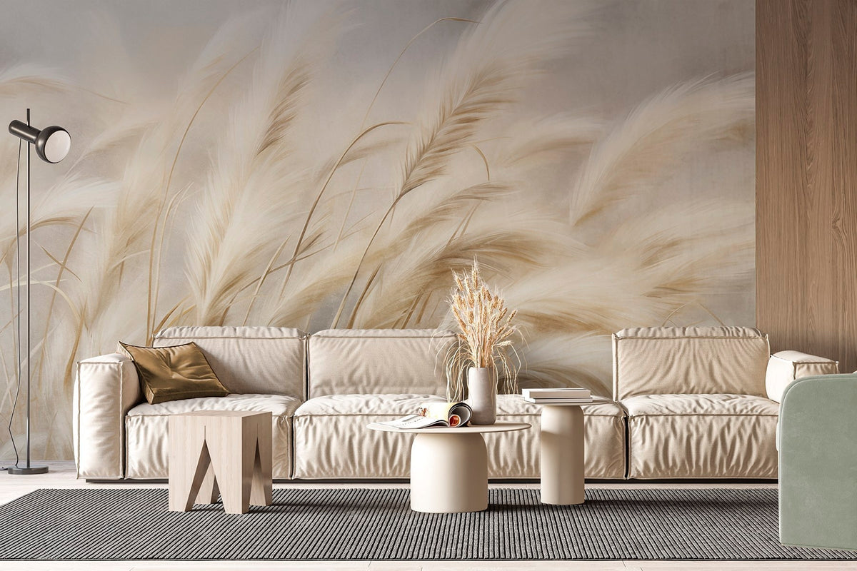 Papier peint Pampas dans la brise
