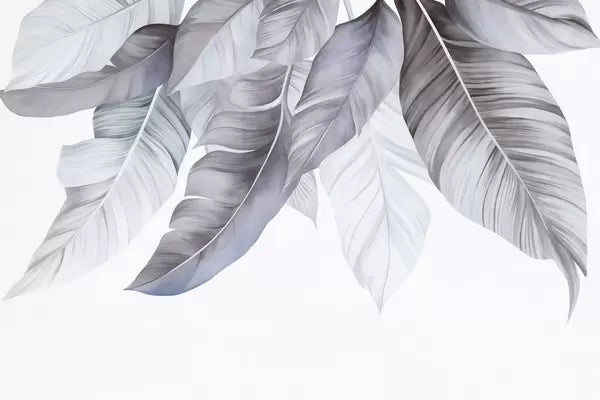 Papier peint Feuilles de bananier nervurées