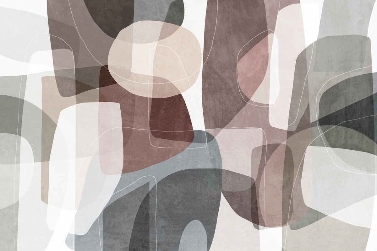 Papier peint Superpositions de tons terre