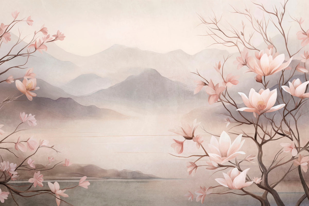 Papier peint Magnolias des montagnes