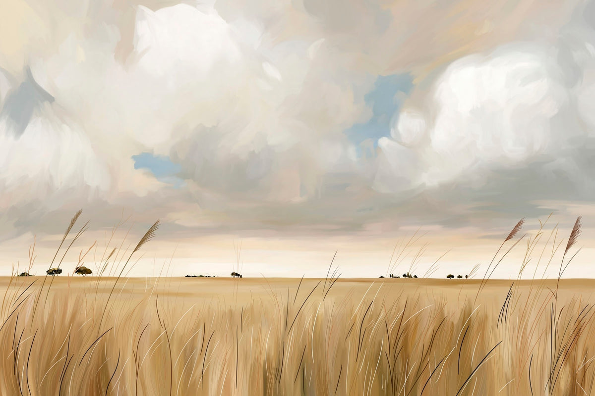 Papier peint Horizon doré